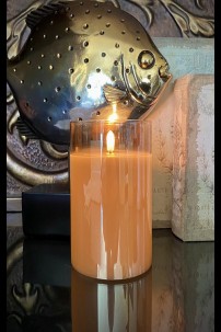  3.5 x 6" CHAMPAGNE RADIANCE POURED CANDLE  [478266]  